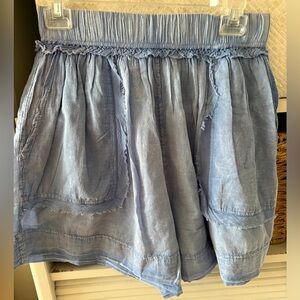 Free People Intimately Chambray Blue Sleep shorts 💙